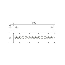 BRY-WASHER-12LED-30D-30CM-3000K-GRY-WALL WASHER - 4