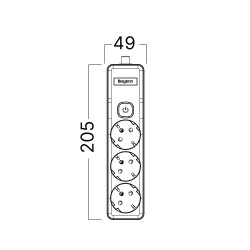 BRY-XLINE-3WAY-EU-SWC-W/O CABLE-EXT.SOCKET - 7