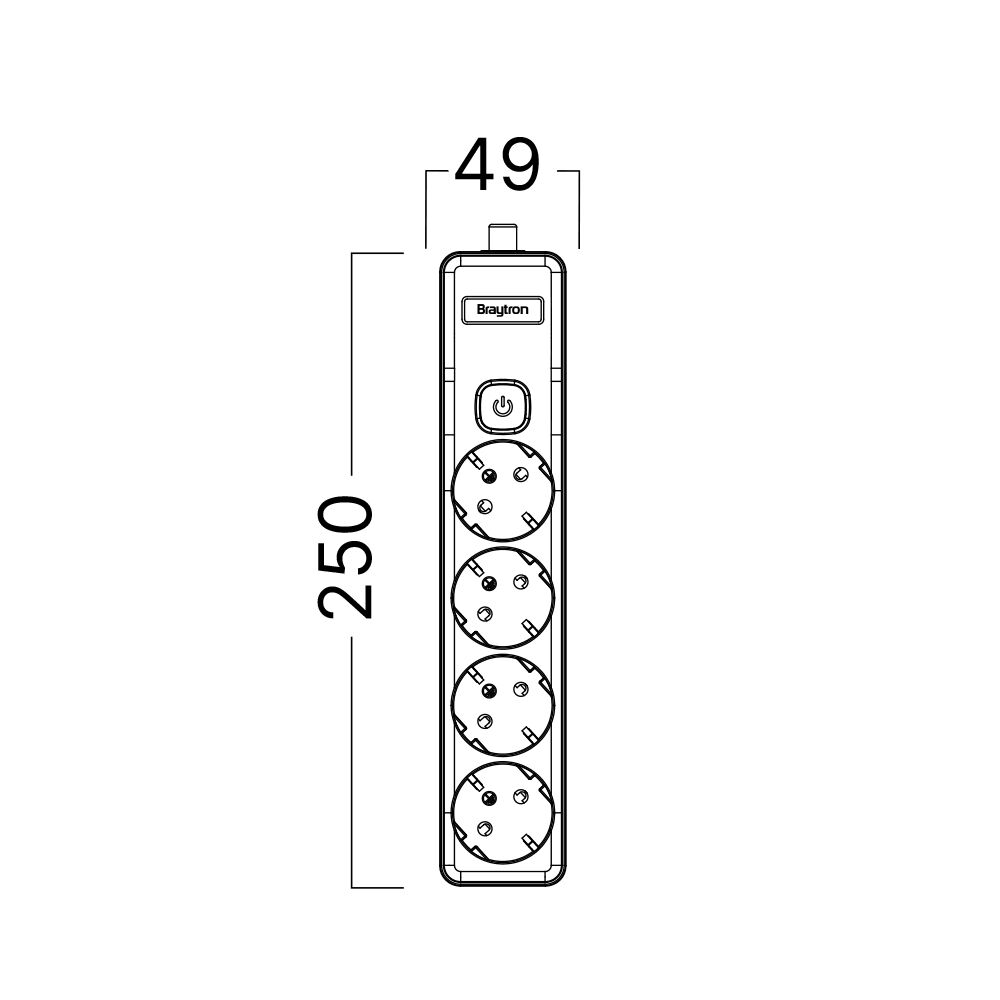 BRY-XLINE-4WAY-EU-SWC-W/O CABLE-EXT.SOCKET - 7