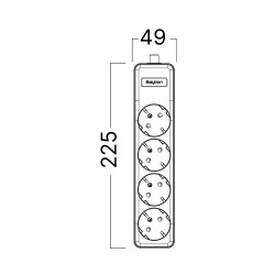 BRY-XLINE-4WAY-EU-W/O CABLE-EXT.SOCKET - 7