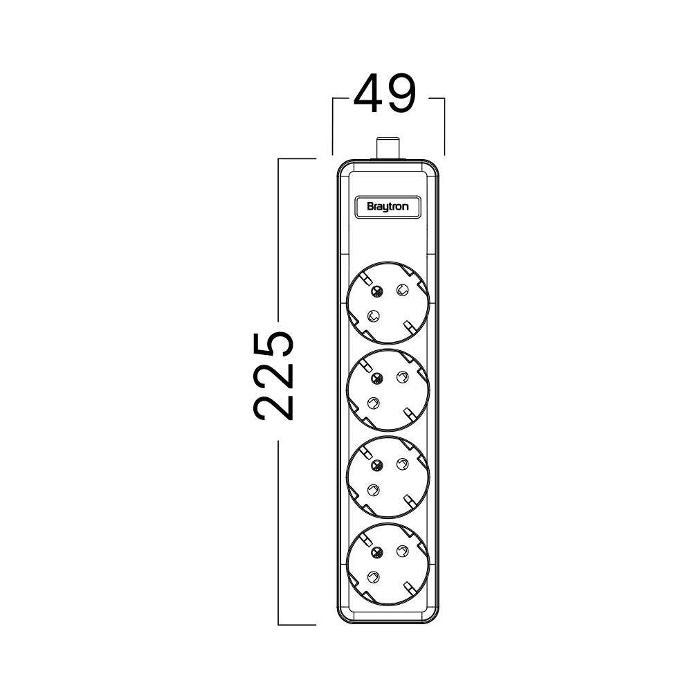 BRY-XLINE-4WAY-EU-W/O CABLE-EXT.SOCKET - 7