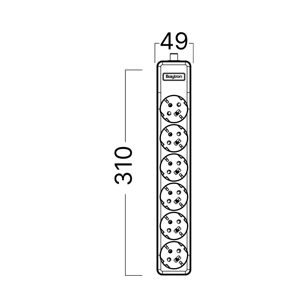 BRY-XLINE-6WAY-EU-W/O CABLE-EXT.SOCKET - 7